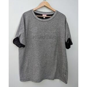 Hunter for Target Embossed Rolled Sleeve Top